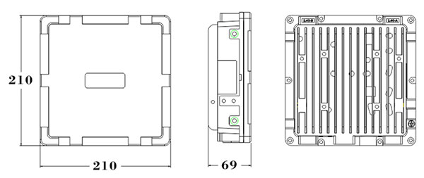 RFID接收设备产品尺寸